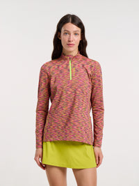 SENA long sleeve 1/4 Zip OYSTAR STUDIO - Pink