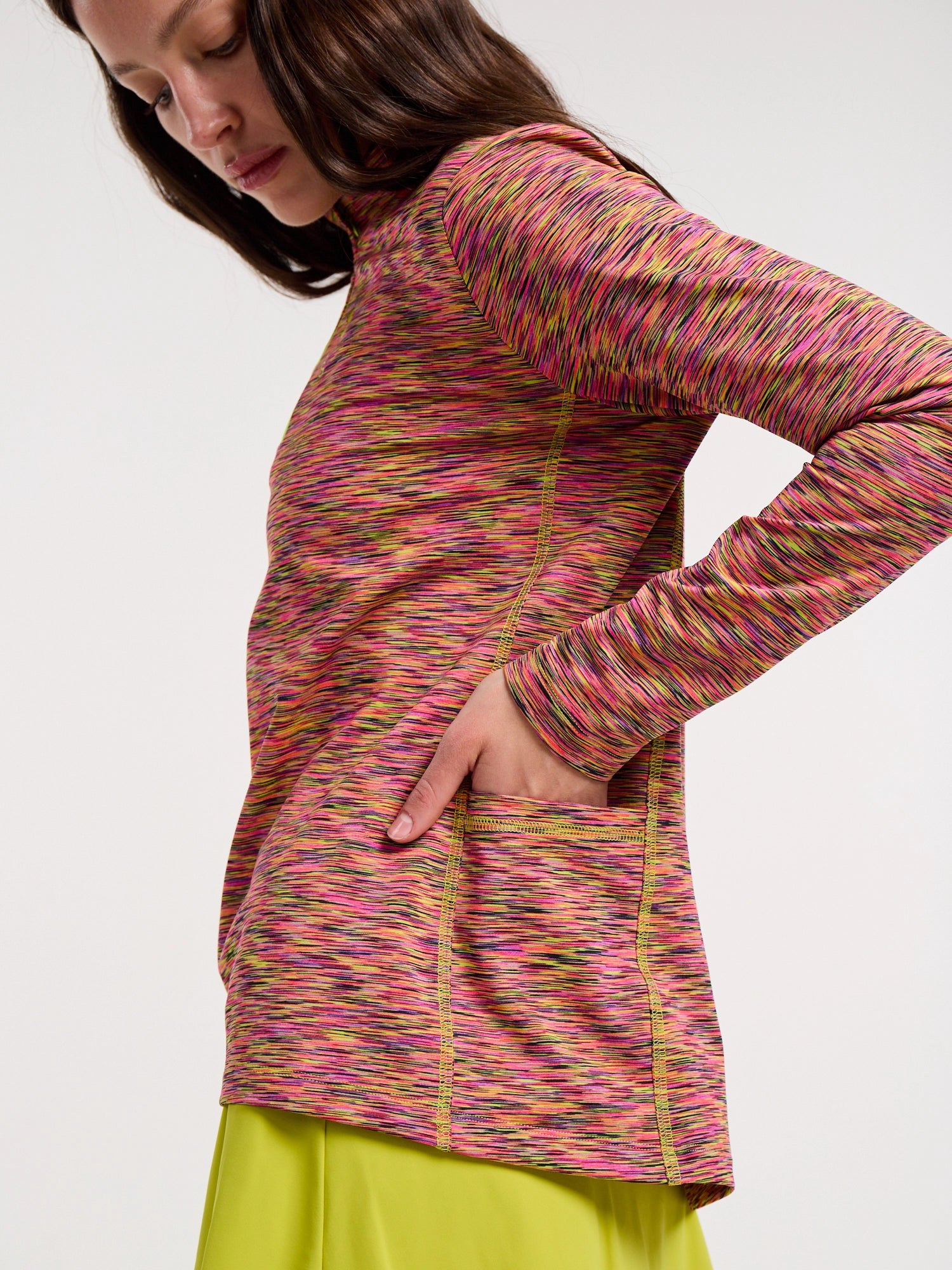 SENA long sleeve 1/4 Zip OYSTAR STUDIO - Pink