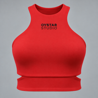 ÉLAN top OYSTAR STUDIO - red